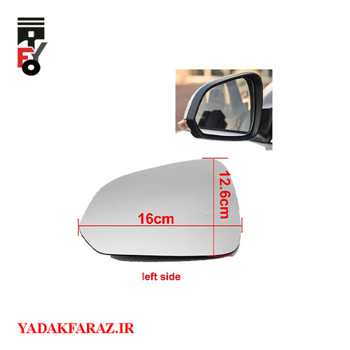 شیشه آینه بغل چپ ام جی 360 اتومات